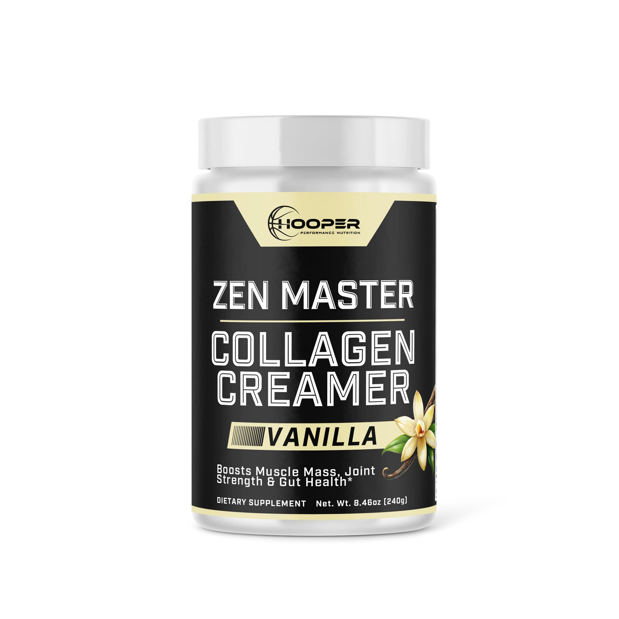 Container of Zen Master Vanilla Collagen Creamer dietary supplement.