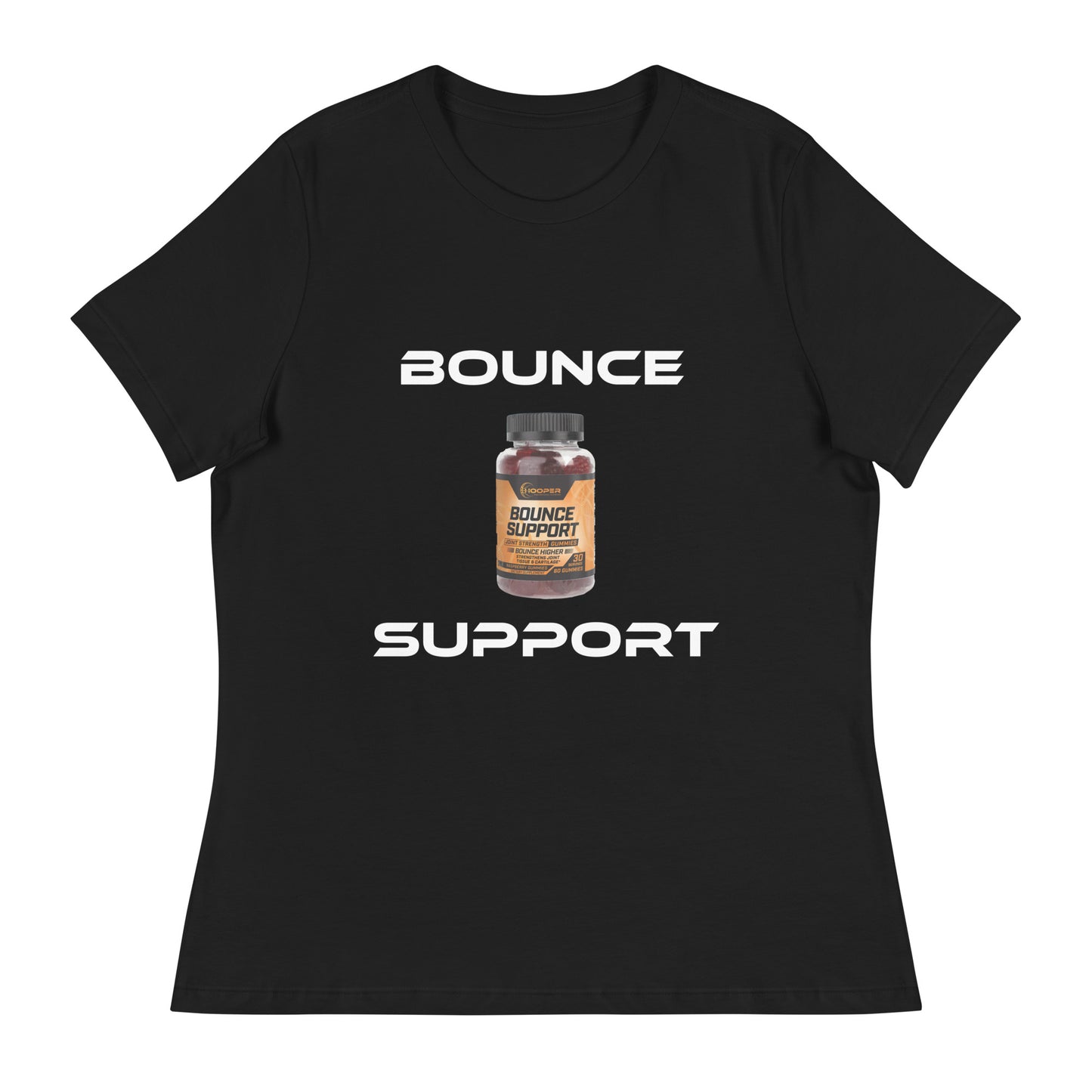 Bounce Support Women's Relaxed T-Shirt-Versatile and Trendy for Women