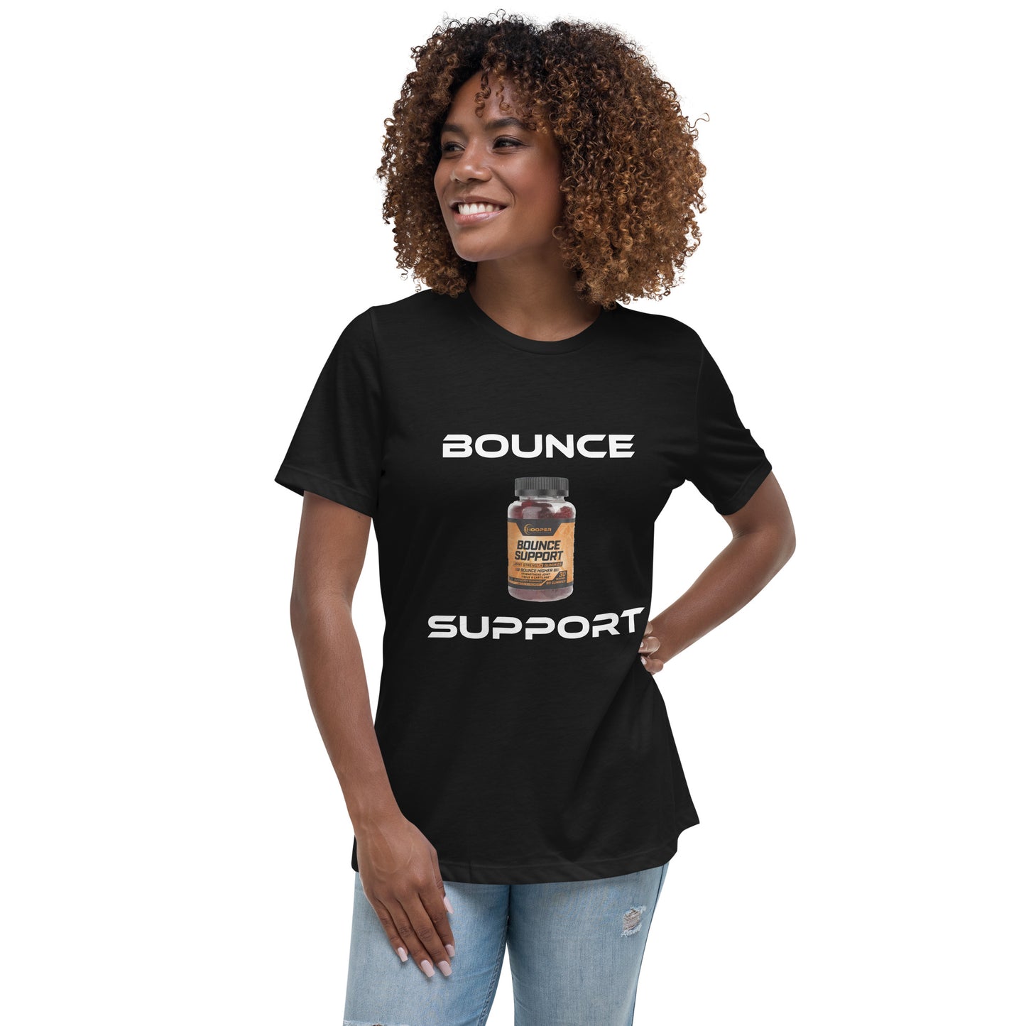 Bounce Support Women's Relaxed T-Shirt-Versatile and Trendy for Women