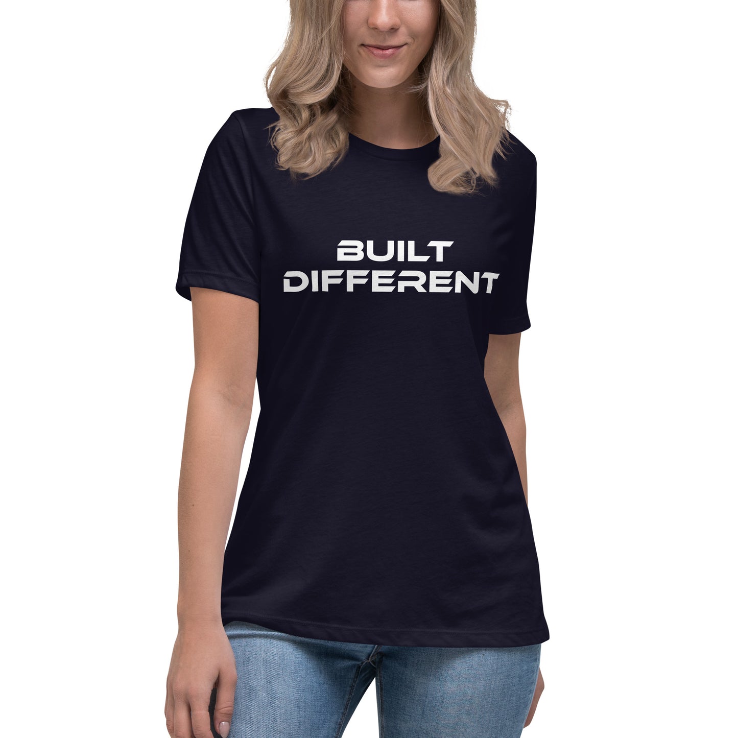 Built different Women's Relaxed T-Shirt-Perfect for a Laid-Back, Chic Look