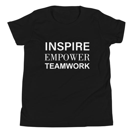 Inspire empower teamwork Youth Short Sleeve T-Shirt-Premium Quality and Inclusive Fashion
