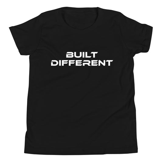 Built different Youth Short Sleeve T-Shirt-Soft and Durable Kids' Tee